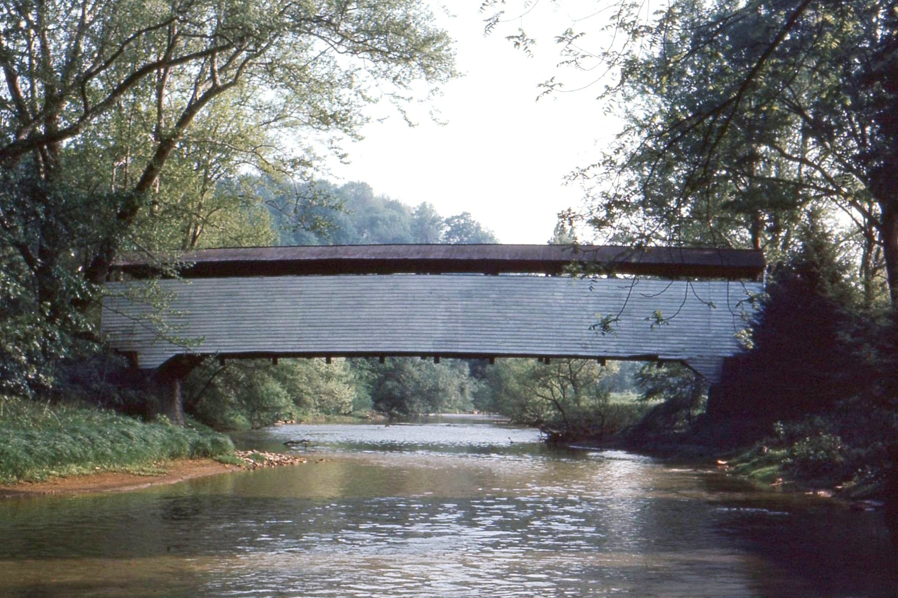Bell's Mill / Sewickley Covered Bridge, Westmoreland County, PA — Historical Photo 1960