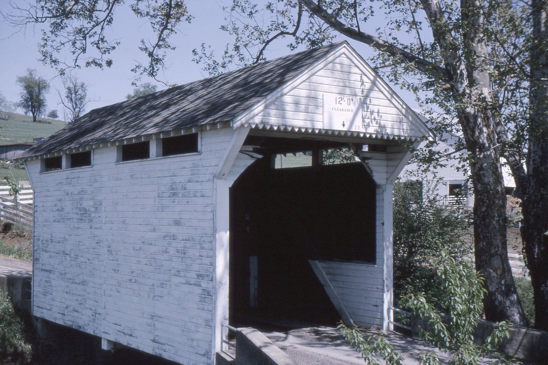 Cox Farm / Lippencott Covered Bridge, Greene County, PA — Historical Photo 1964