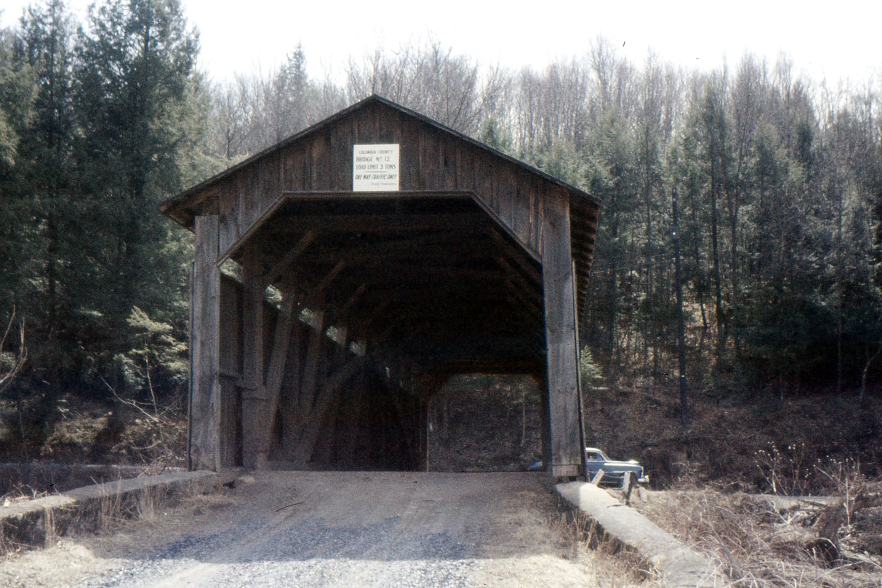Davis Covered Bridge, Columbia County, PA — Historical Photo 1959