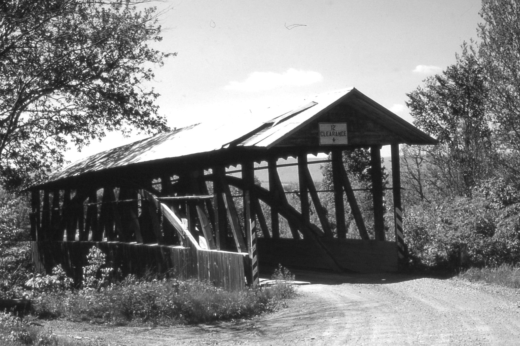 Diehl's / Turner's Covered Bridge, Bedford County, PA — Historical Photo 1959