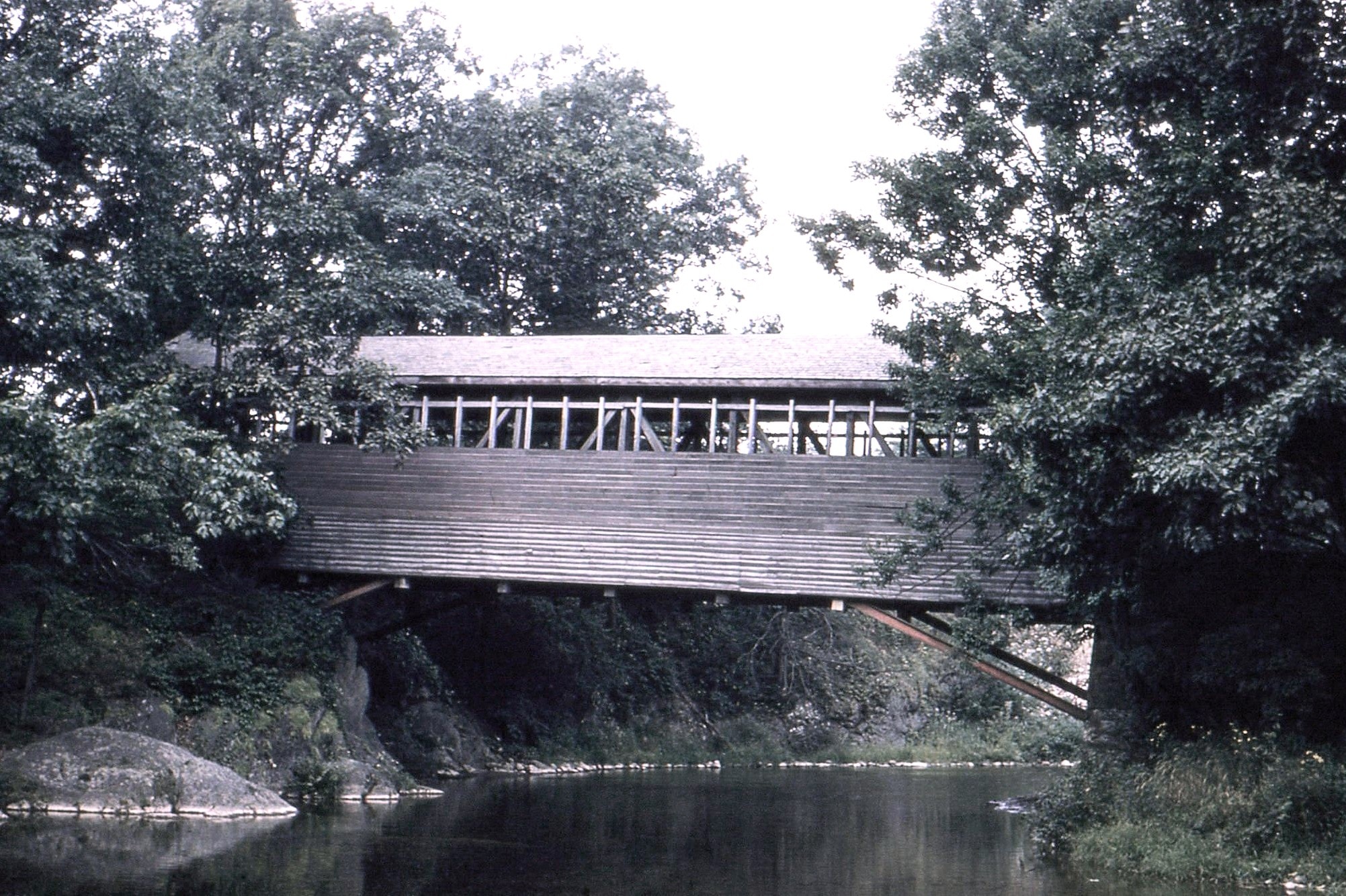 Harrity / Bucks Covered Bridge, Carbon County, PA — Historical Photo 1959