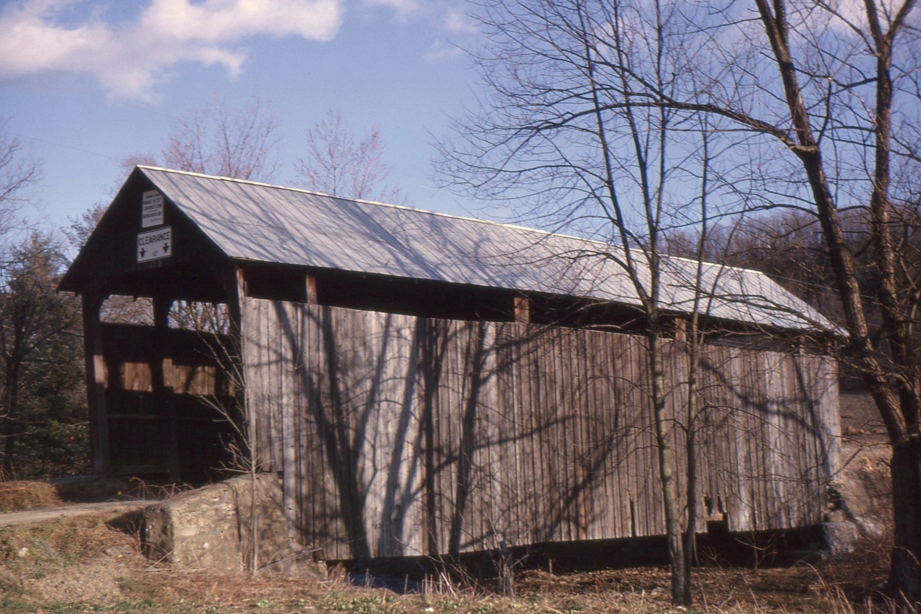 Johnson Covered Bridge, Columbia County, PA — Historical Photo 1963
