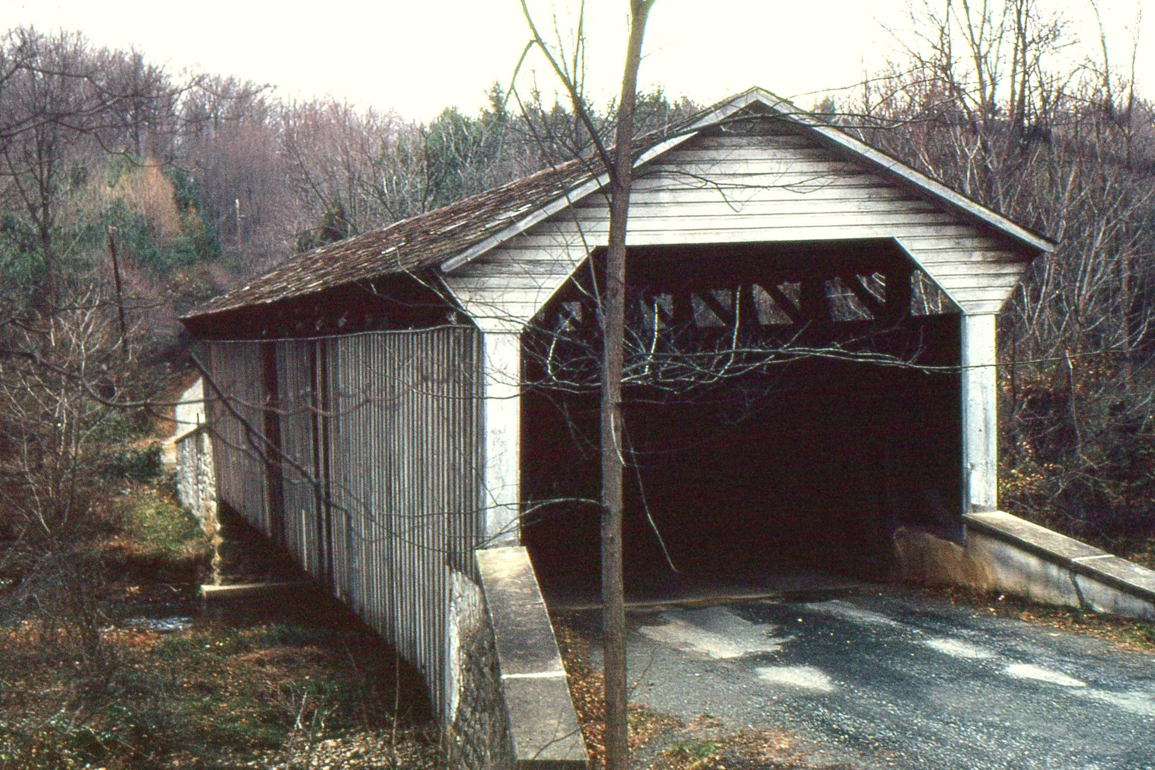 Linton Stephens / Linton Stevens Covered Bridge, Chester County, PA — Historical Photo 1968