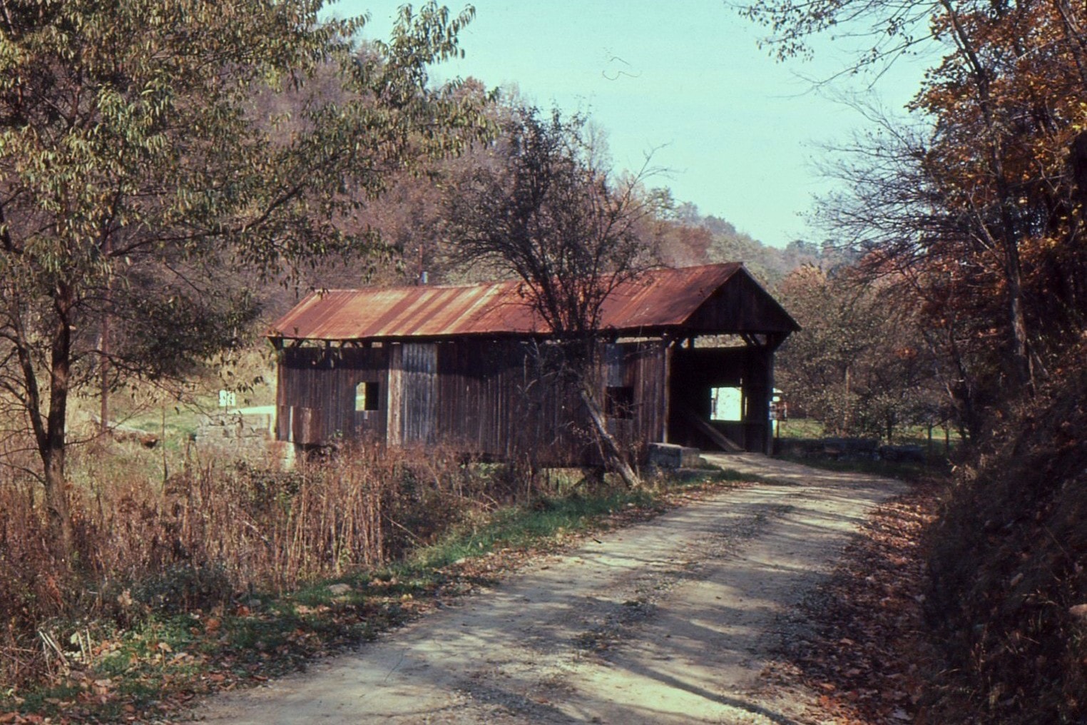 Longdon L. Miller / Longdon Covered Bridge, Washington County, PA — Historical Photo 1964