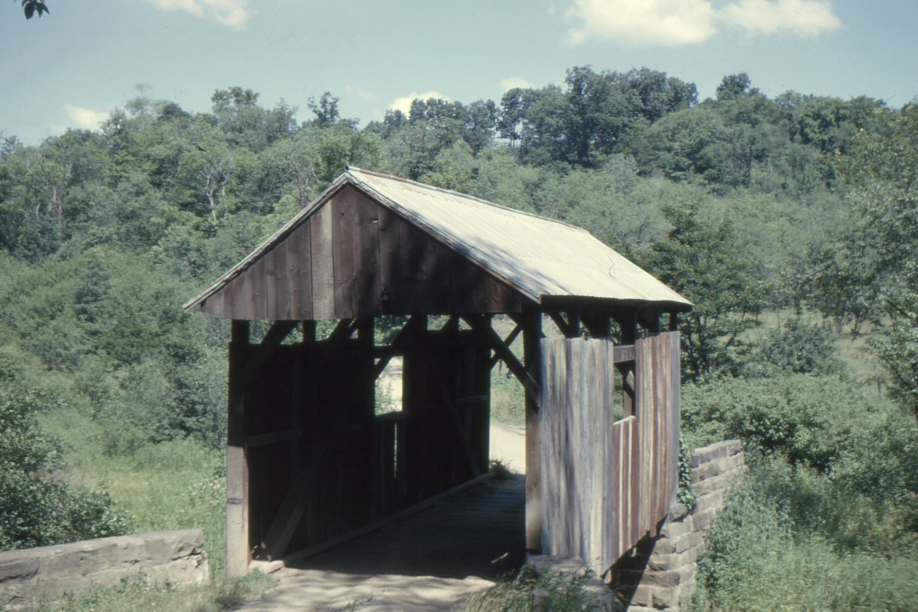 Lyle Covered Bridge, Washington County, PA — Historical Photo 1964