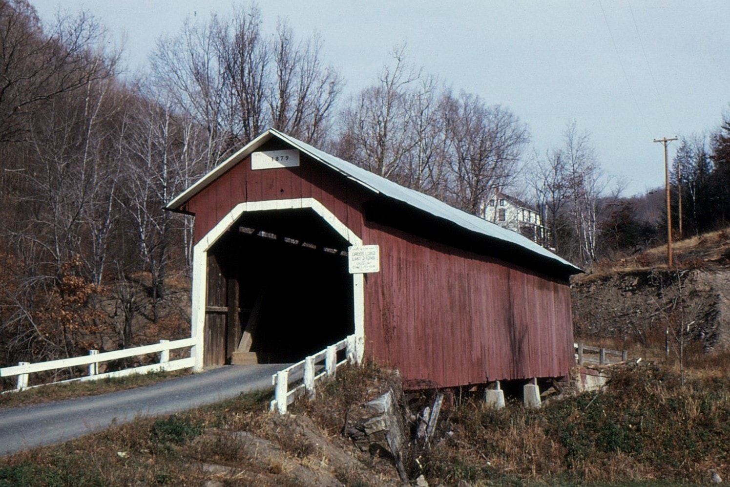 New Baltimore Covered Bridge, Somerset County, PA — Historical Photo 1963