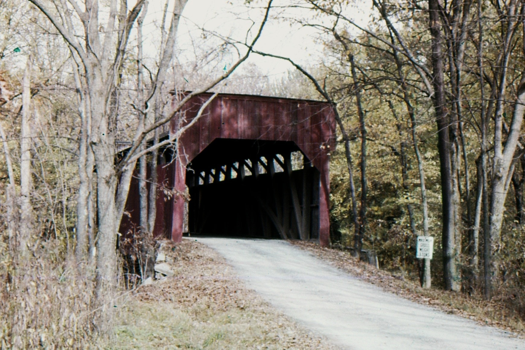 Old Keefer's Mill Covered Bridge, Montour County, PA — Historical Photo 1962