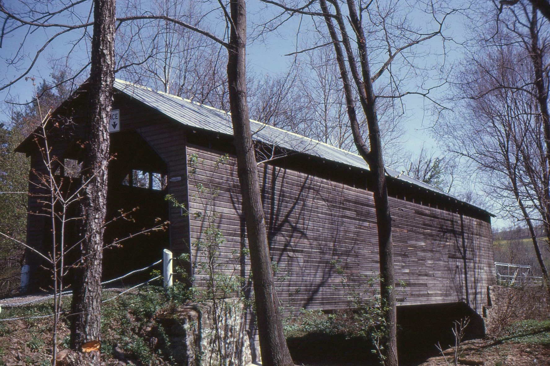 Parr's Mill / Paar's Mill Covered Bridge, Columbia County, PA — Historical Photo 1963