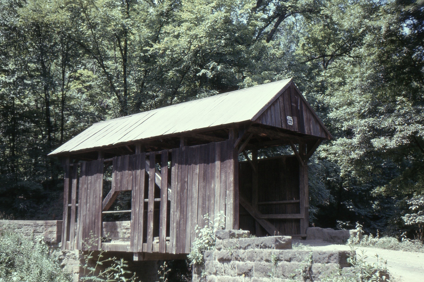 Ralston / Freeman Covered Bridge, Washington County, PA — Historical Photo 1964