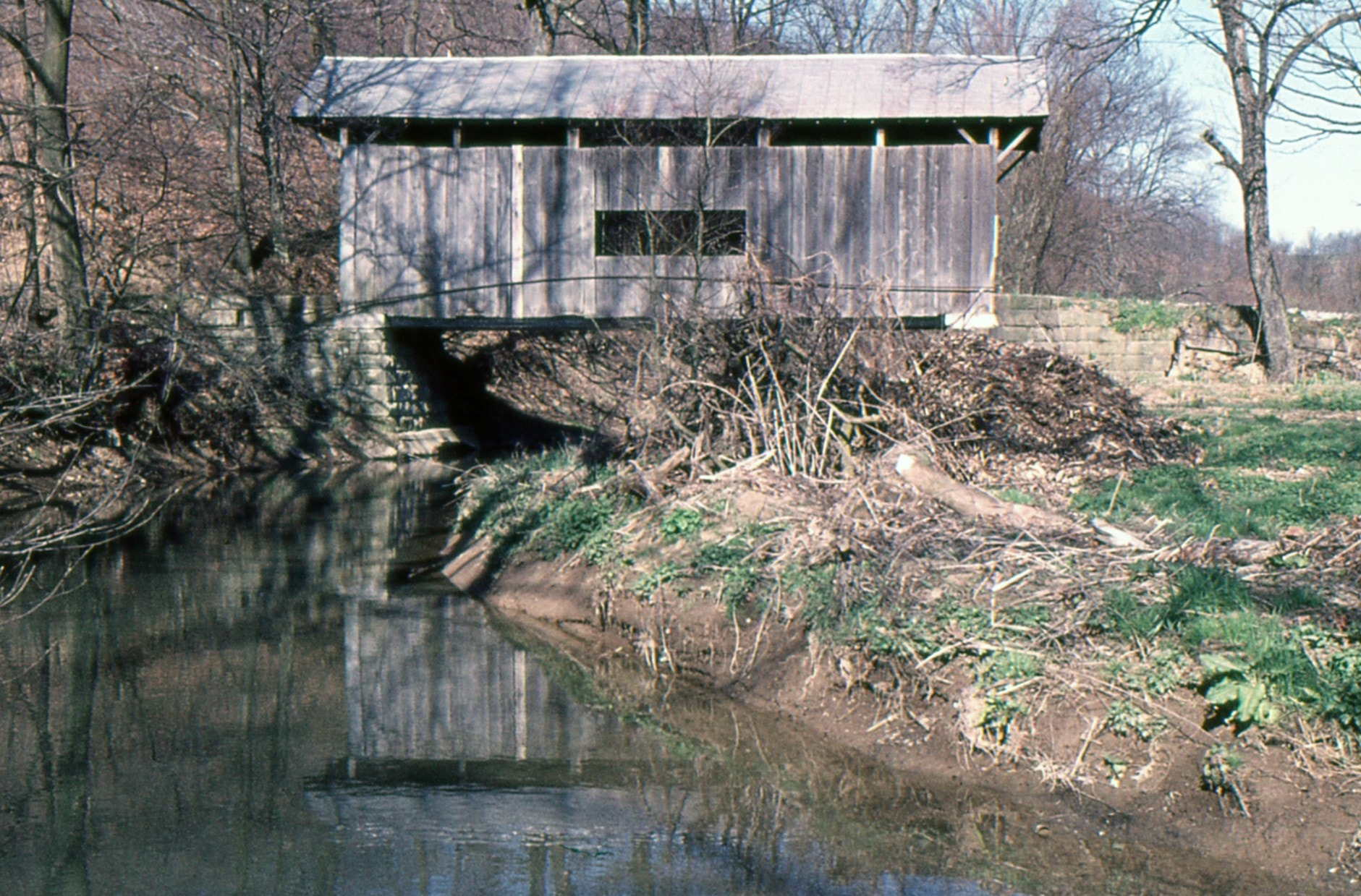 Scott Covered Bridge, Greene County, PA — Historical Photo 1974
