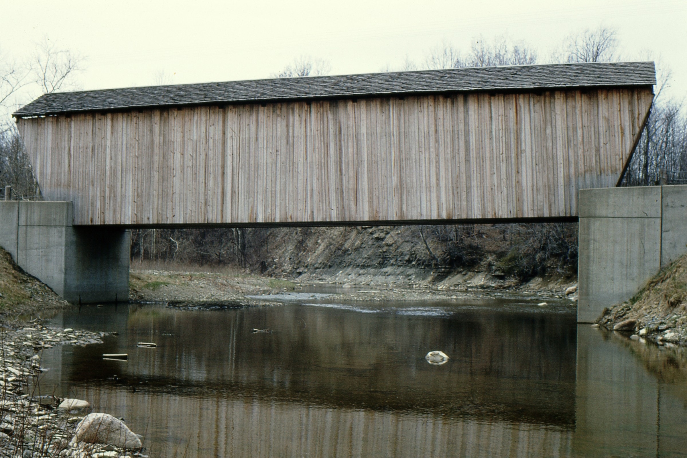 Sherman / Keepville / Harrington Covered Bridge, Erie County, PA — Historical Photo 1965