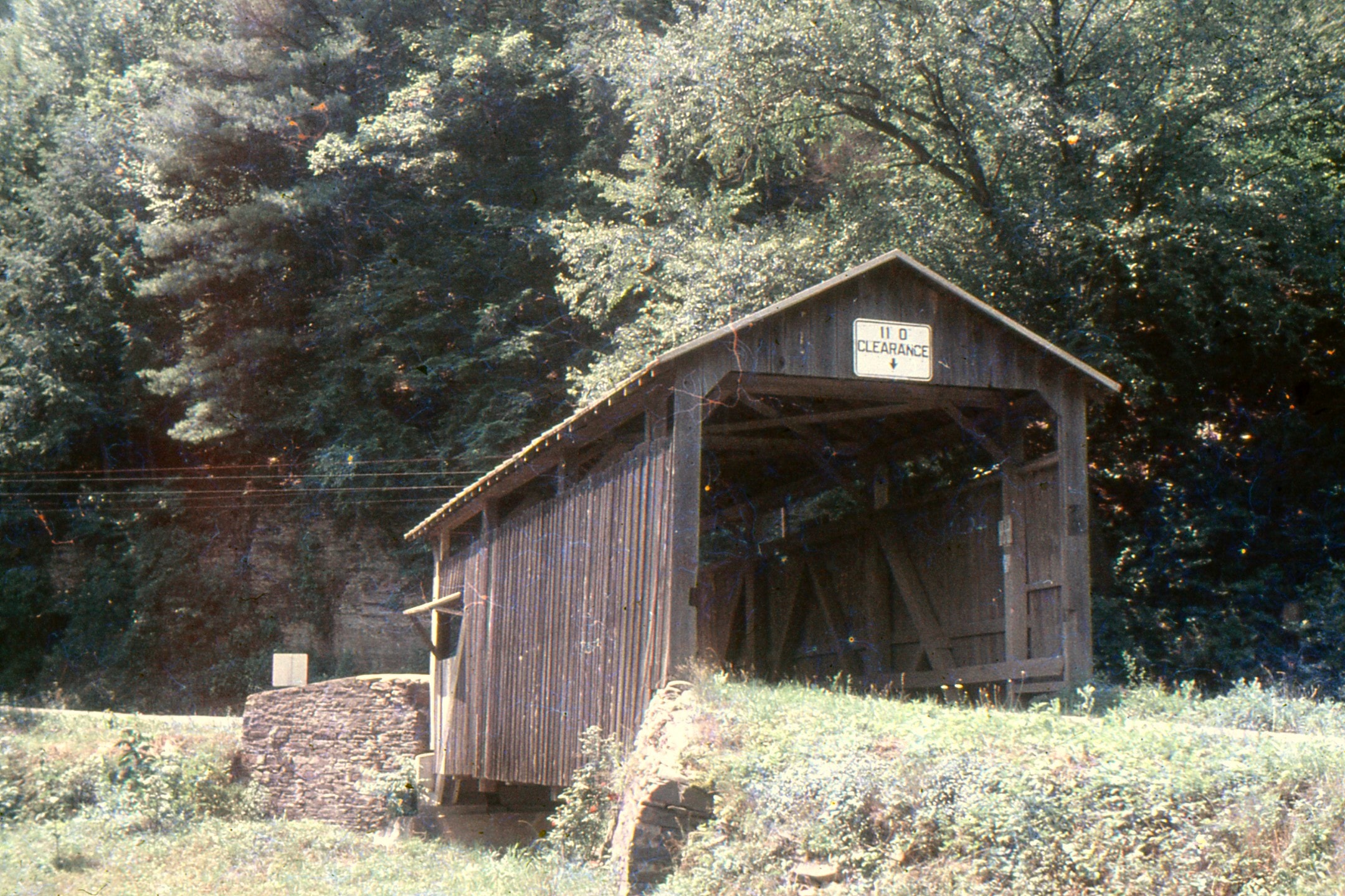 Shoemakers Covered Bridge, Columbia County, PA — Historical Photo 1957