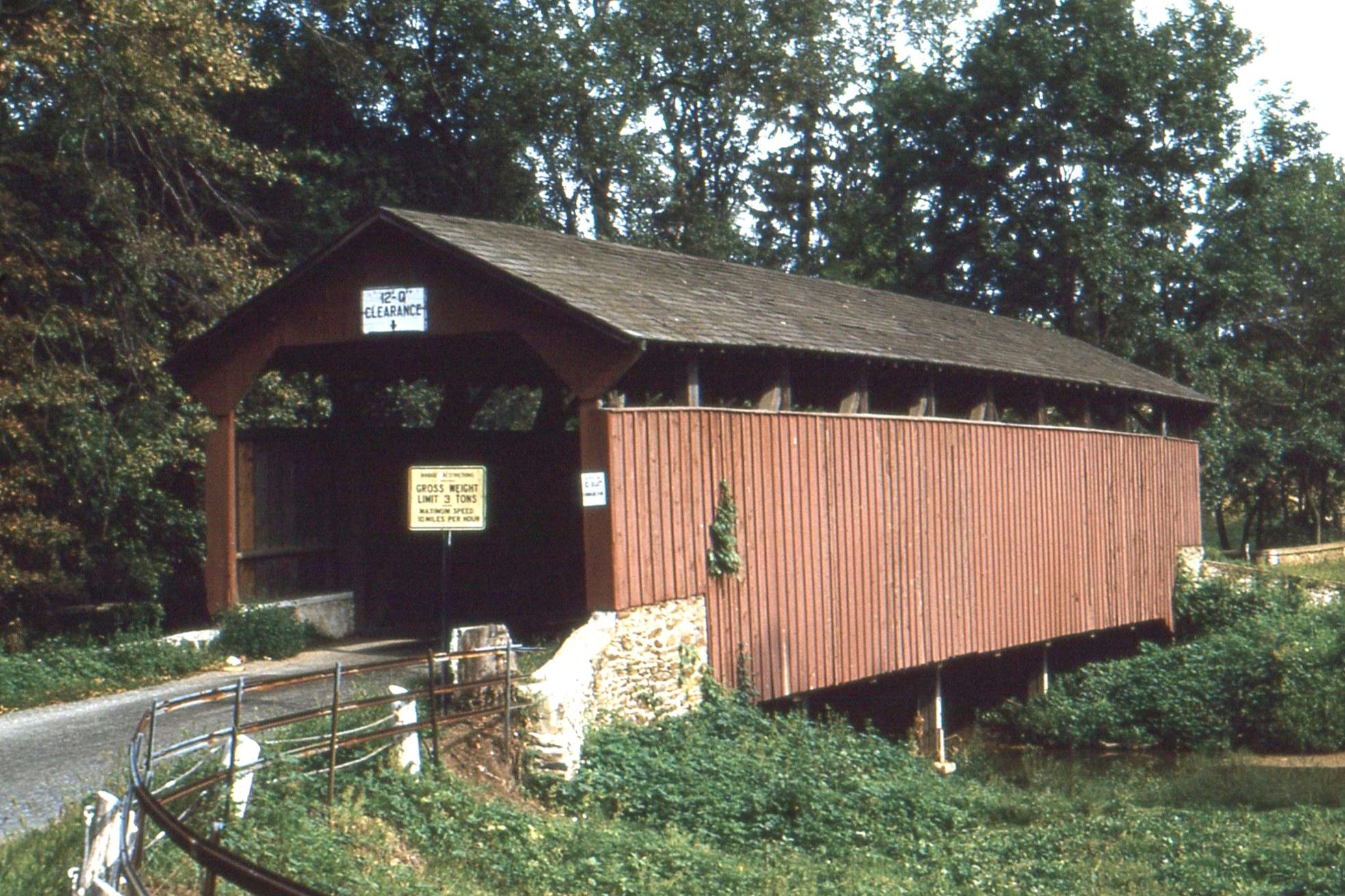 Speakman #1 Covered Bridge, Chester County, PA — Historical Photo 1962
