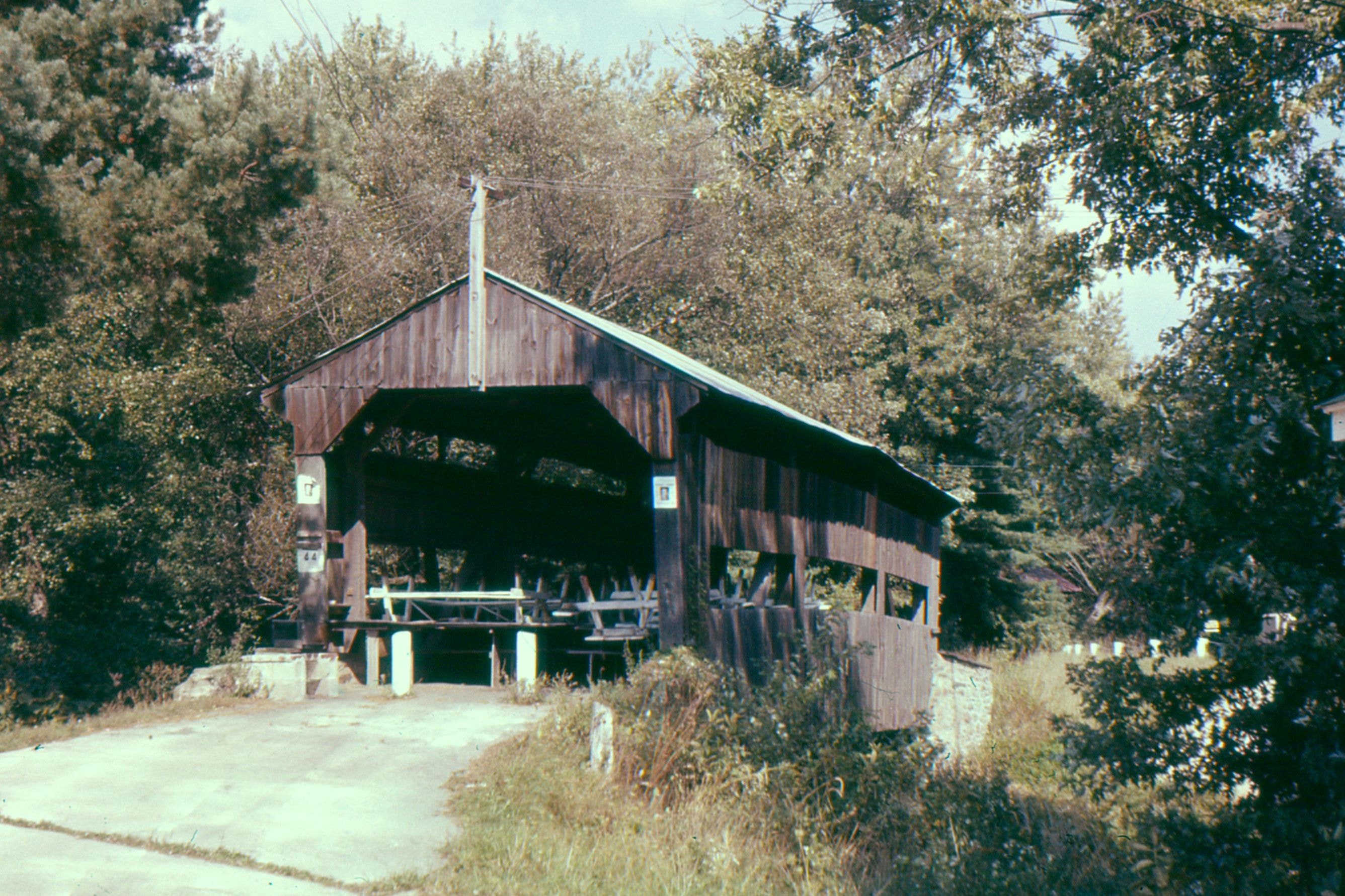 Wagner Covered Bridge, Columbia County, PA — Historical Photo 1961