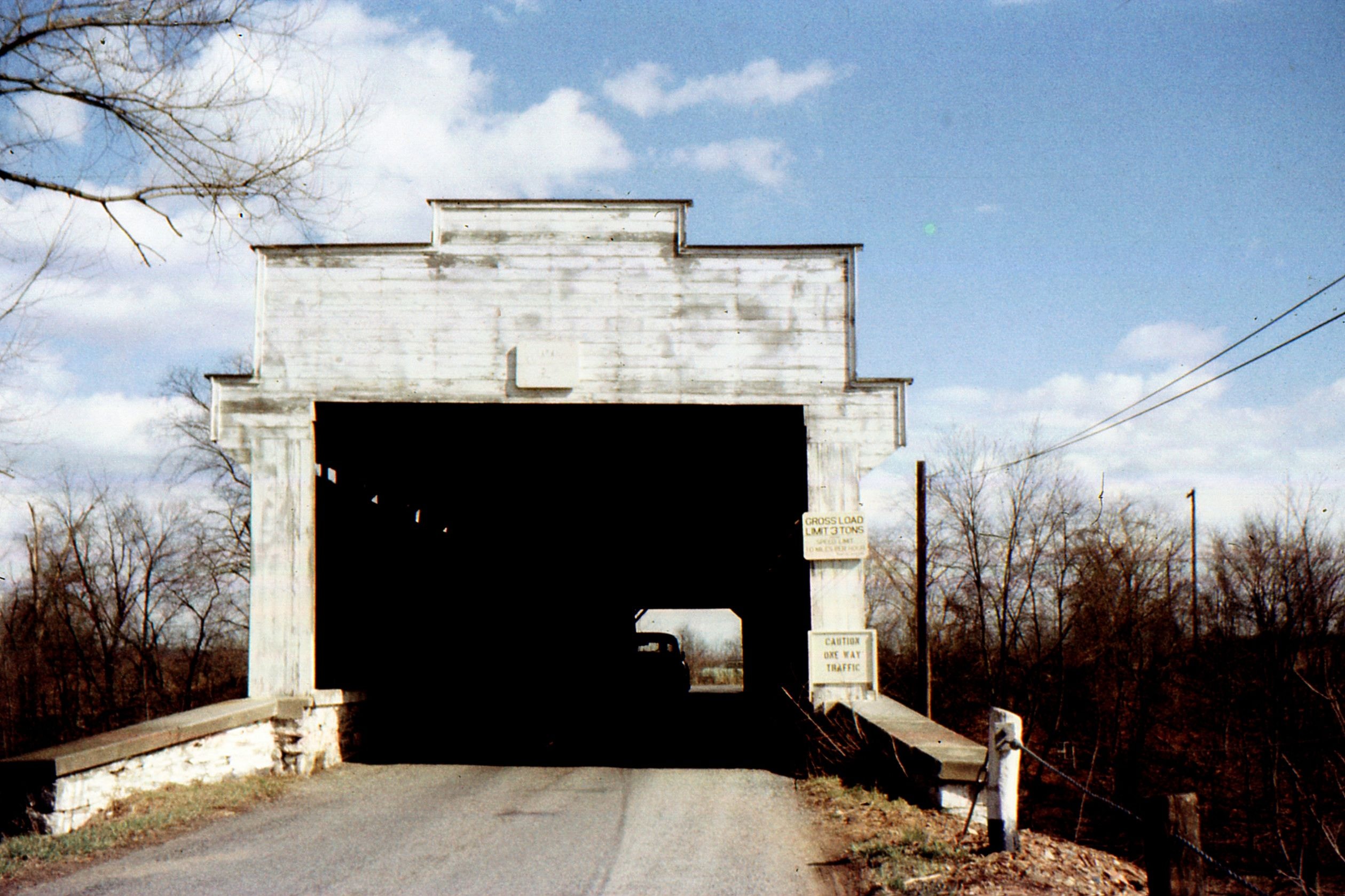Wertz's / Red Covered Bridge, Berks County, PA — Historical Photo 1959