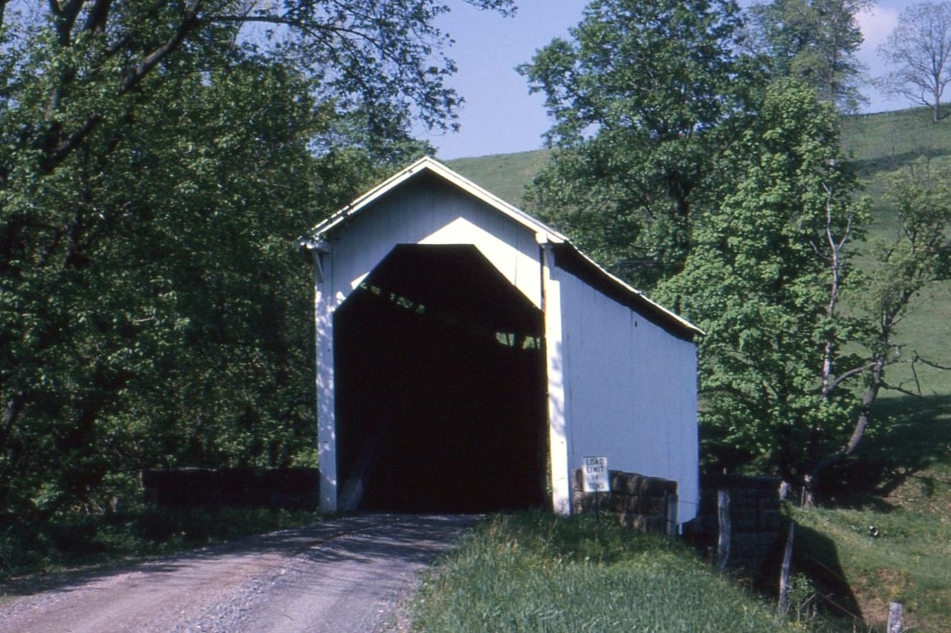 White Covered Bridge, Greene County, PA — Historical Photo 1964