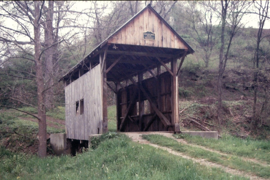 Wren's Nest Covered Bridge, Greene County, PA — Historical Photo 1998